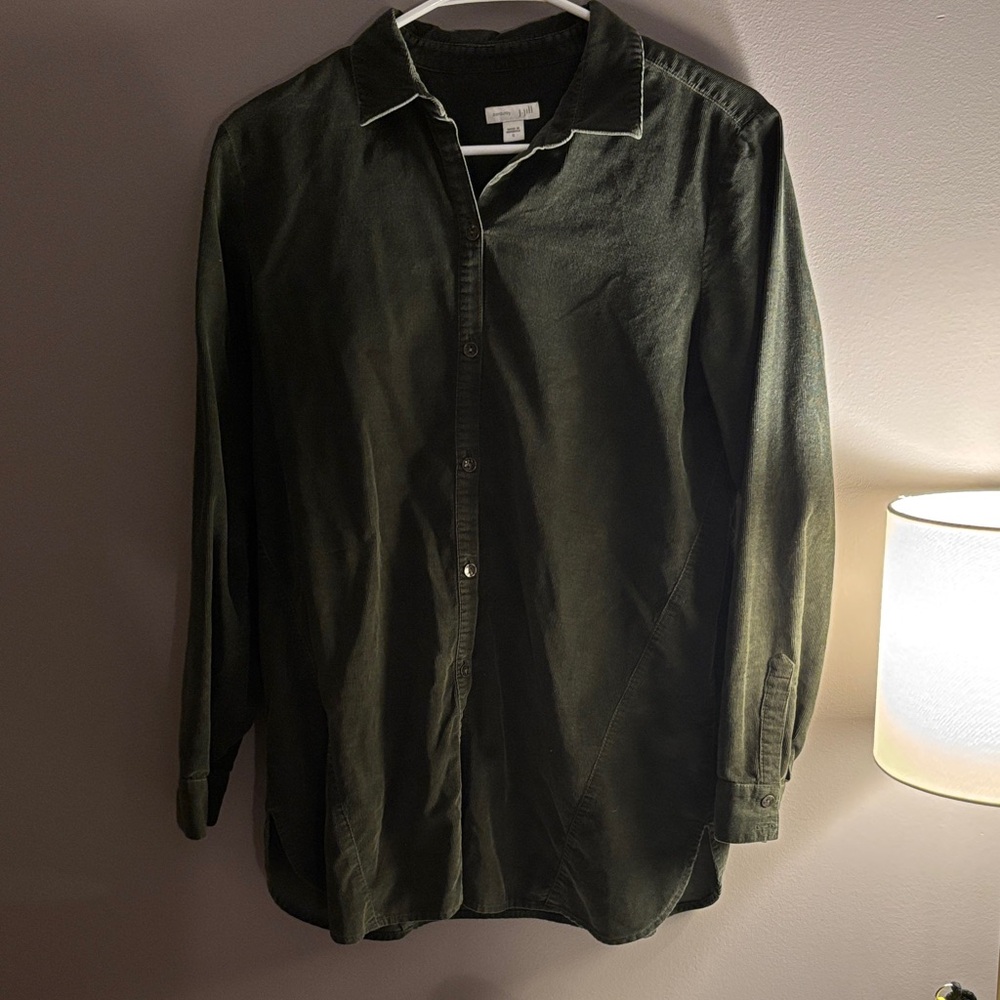 J. Jill Olive Corduroy Shirt